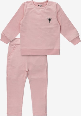 Baby Sweets Joggingpak in Roze: voorkant