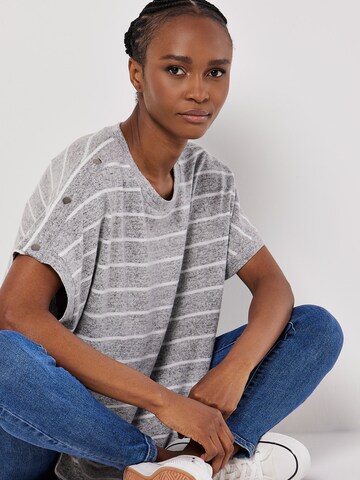 T-shirt oversize Apricot en gris