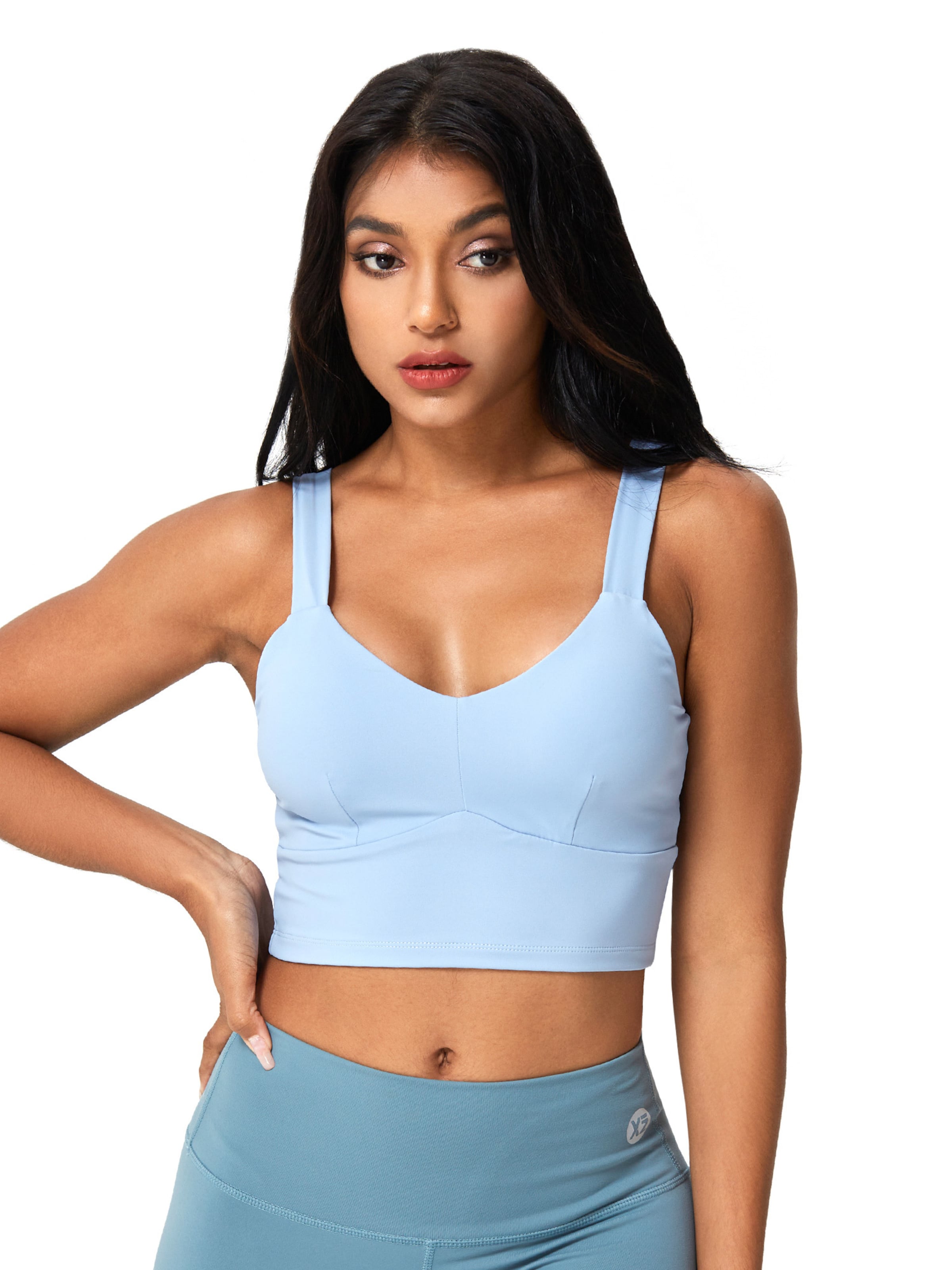 YEAZ Спортен топ 'Real Babe' в синьо