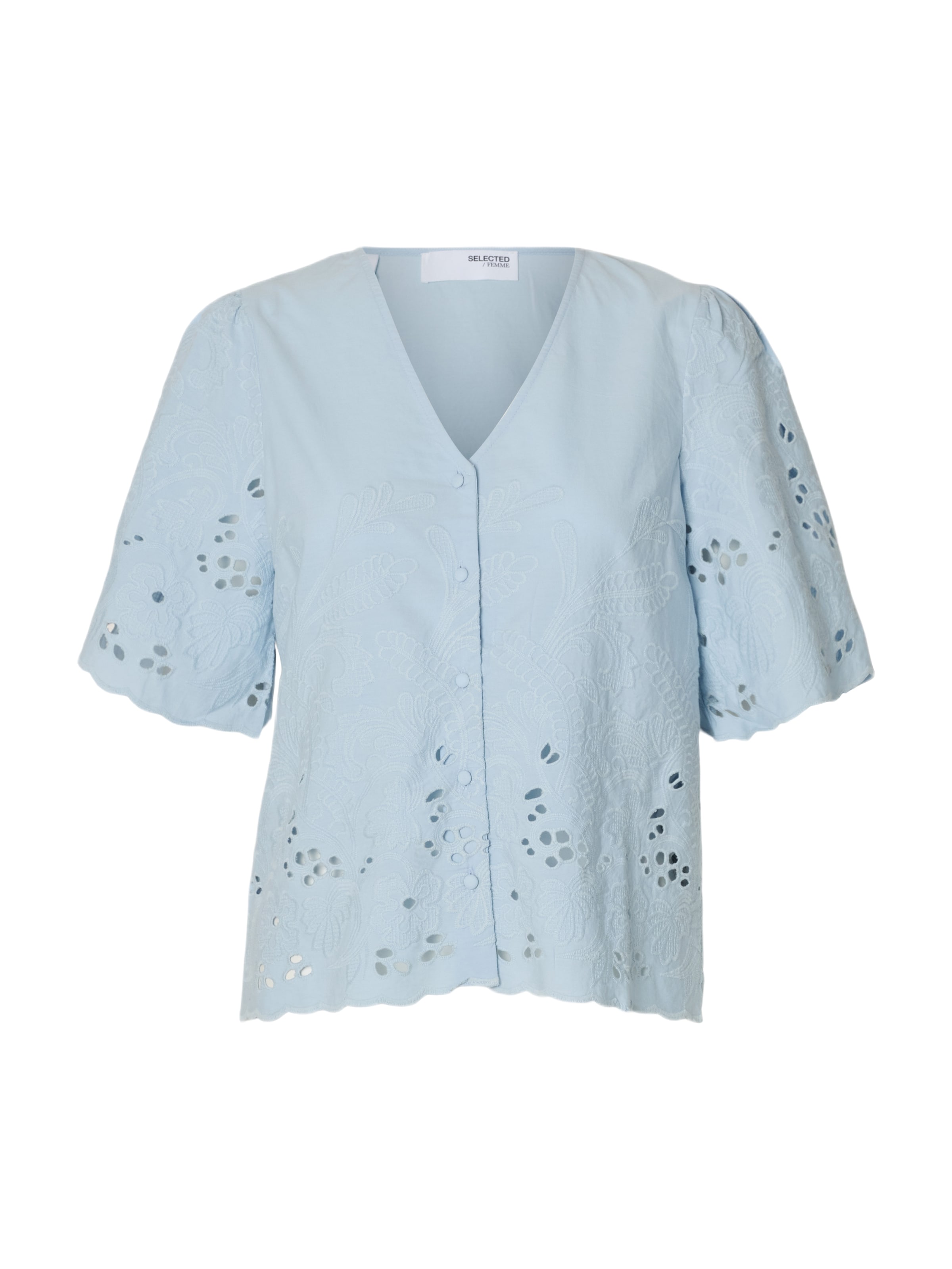 SELECTED Bluse in Blau: Vorderseite