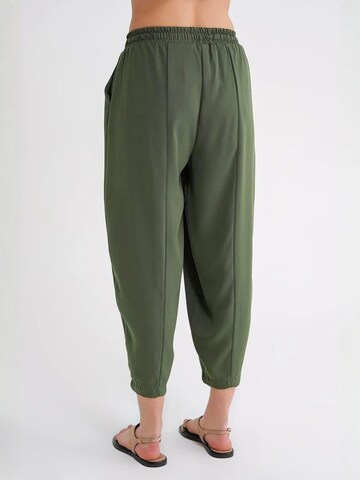 MixRay - Folgado Calças em verde