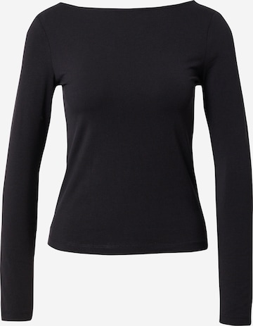 VILA Koszulka 'EMILIE' w kolorze czarny: przód