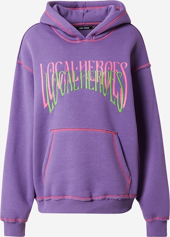 LOCAL HEROES Sweatshirt in Purple: front
