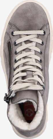 Rieker Lace-Up Ankle Boots in Grey