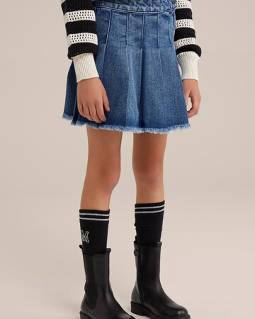 WE Fashion Юбка в Синий: спереди