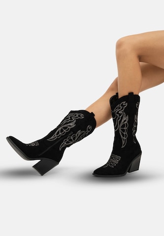 Stivale da cowboy di Salinyang in nero