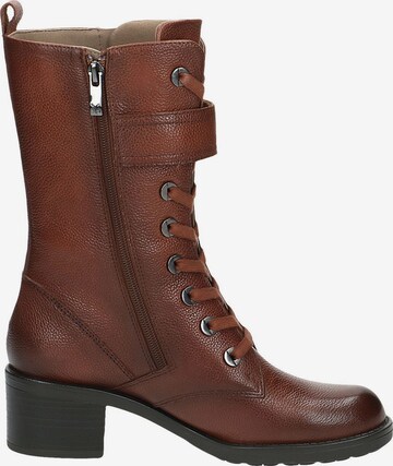 CAPRICE Lace-Up Ankle Boots in Brown