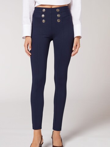 CALZEDONIA Skinny Leggings in Blau: Vorderseite