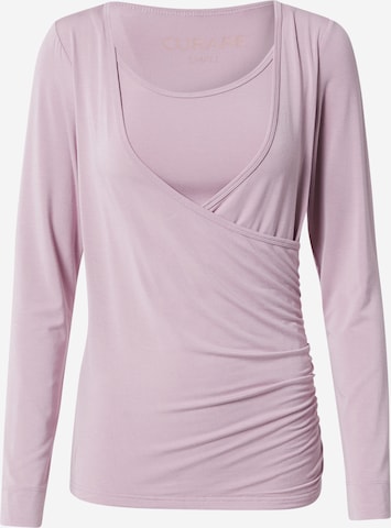 CURARE Yogawear Λειτουργικό μπλουζάκι 'Flow' σε ροζ: μπροστά