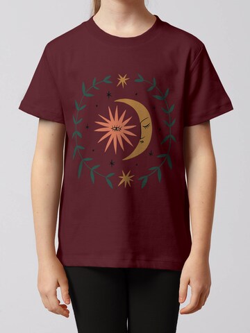 T-Shirt 'Love and flex' watabout.kids en rouge : devant