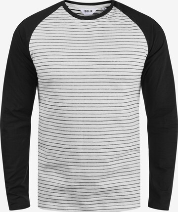 !Solid Langarmshirt 'Stepan' in Schwarz: predná strana