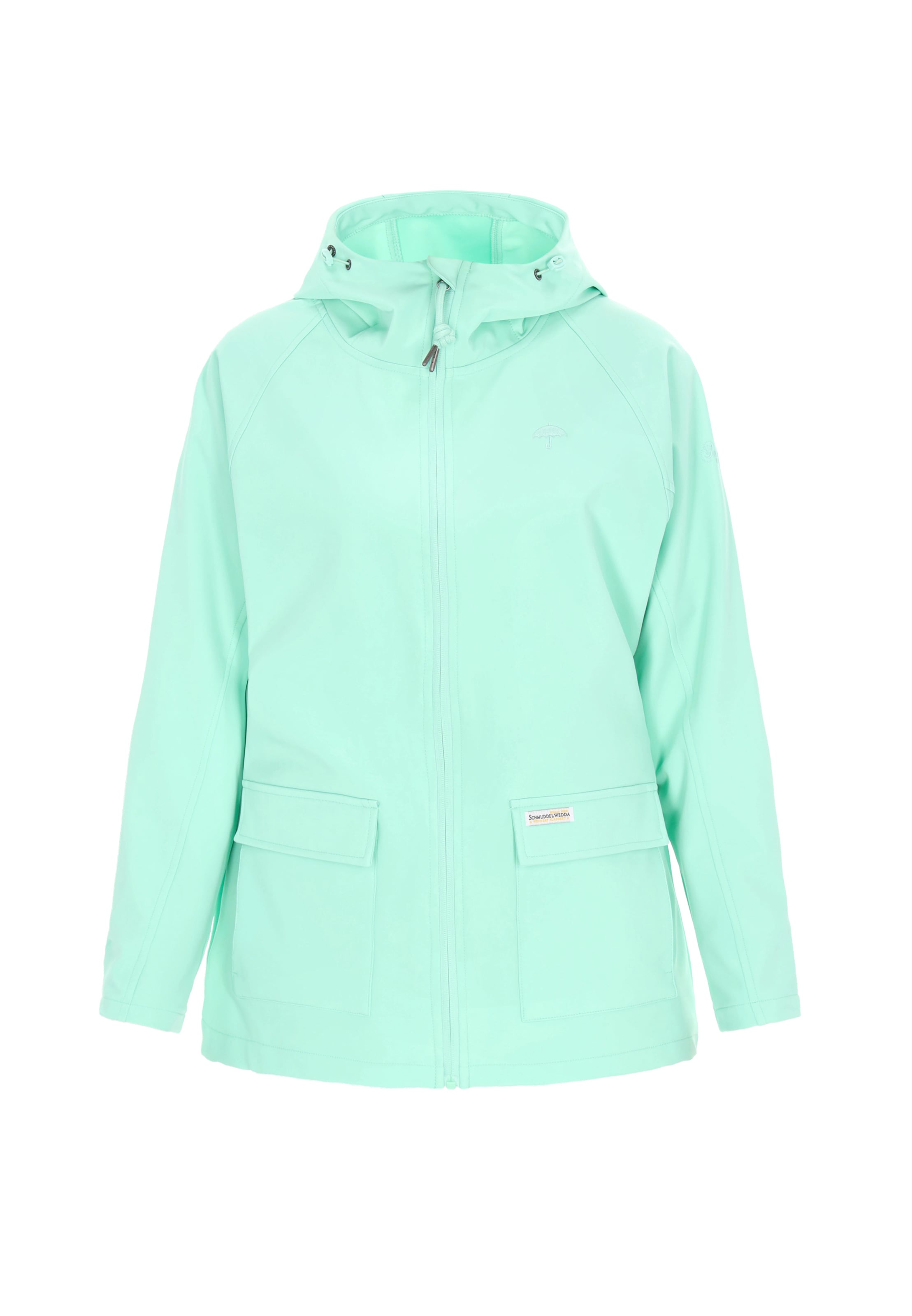 Schmuddelwedda Functionele jas in Groen: voorkant