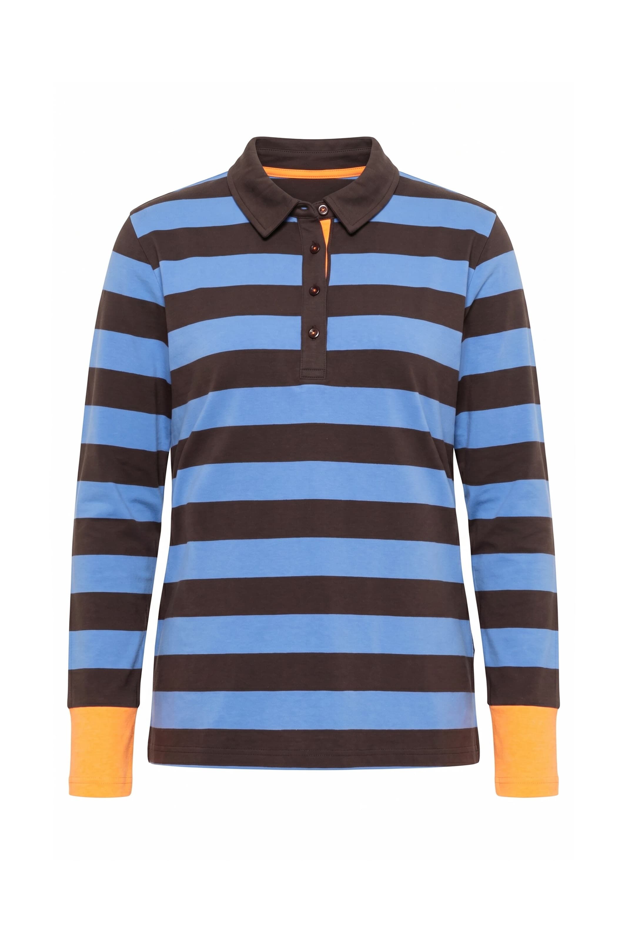 LAURASØN Shirt in M in Dusty blue / Brown / Orange, Item view