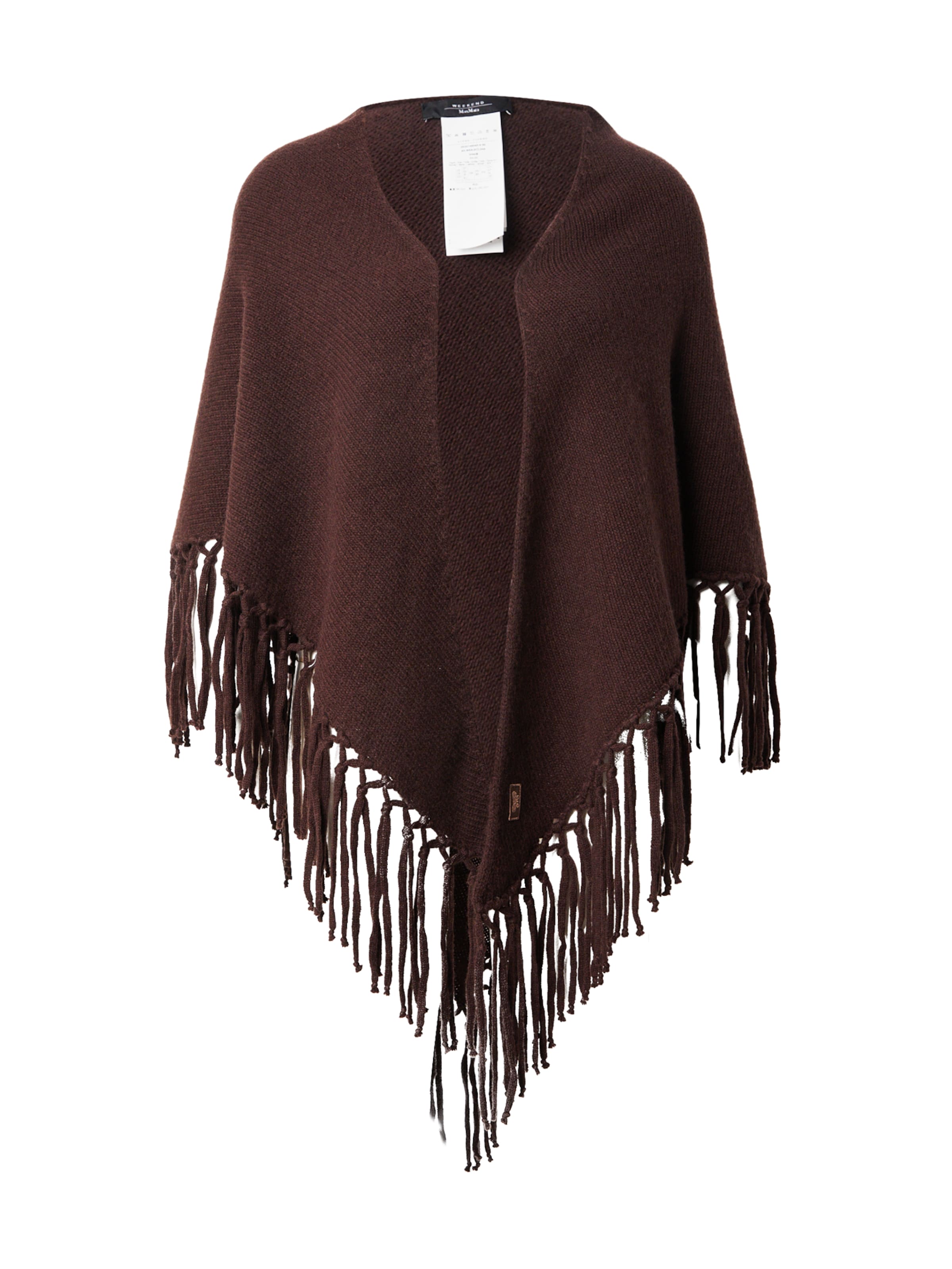 Weekend Max Mara Cape 'TORNADO' in Braun: Vorderseite