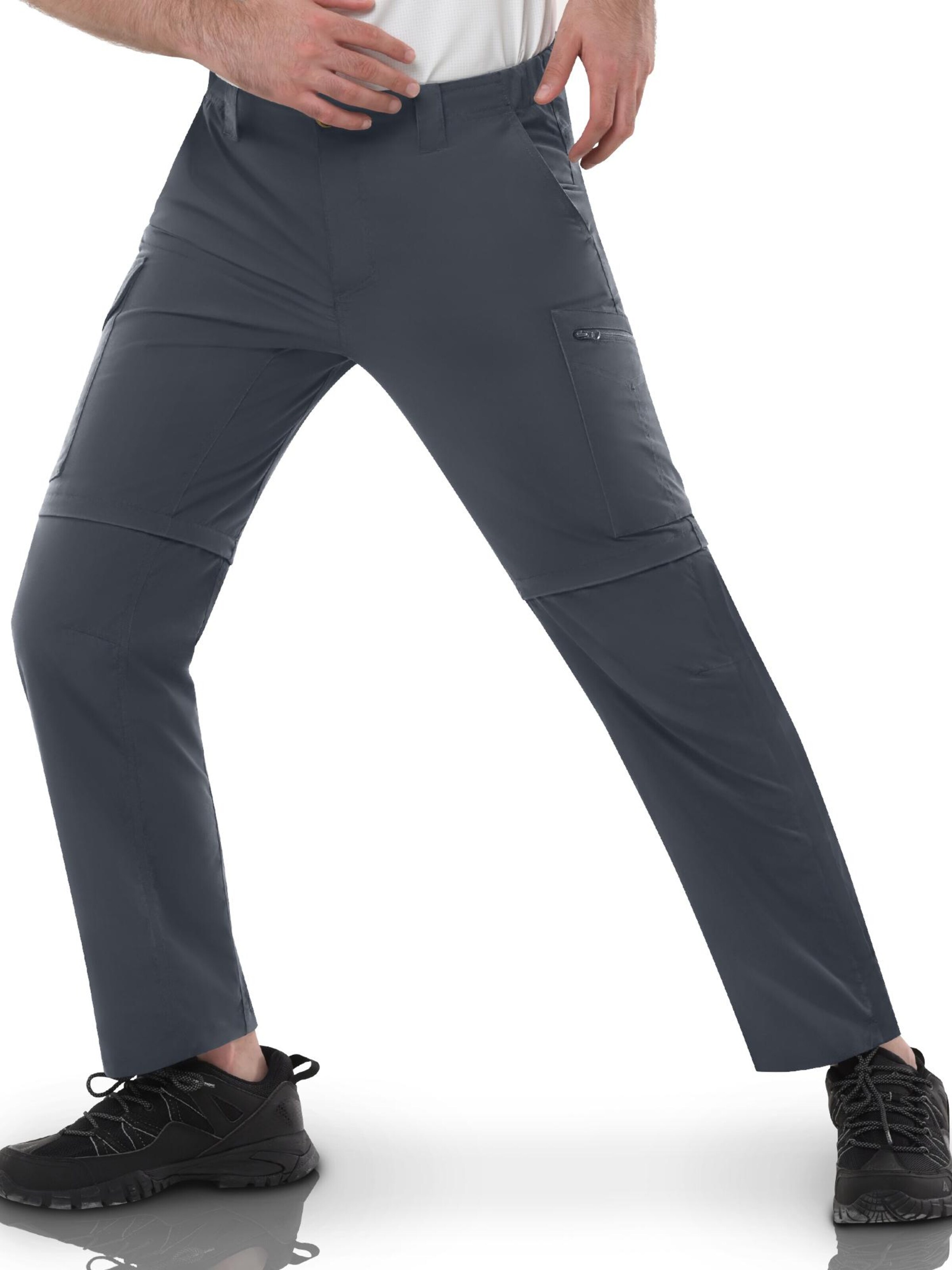 33,000ft Pants '33,000ft Men's Hiking Trousers' in Grey: front
