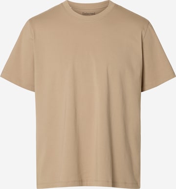 SELECTED Shirt 'Aspen' in Beige: front