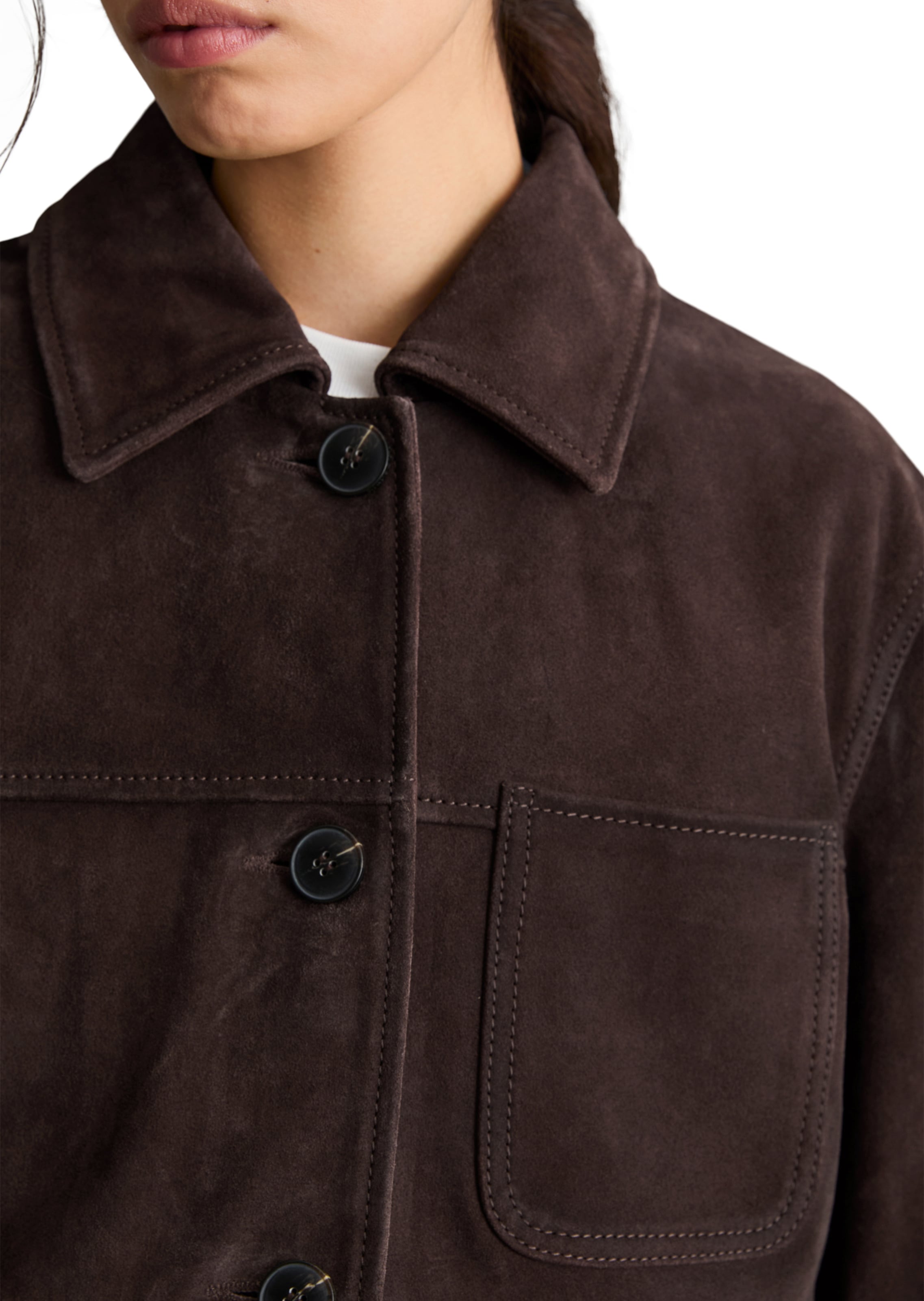 Marc O'Polo DENIM Tussenjas in Bruin: voorkant