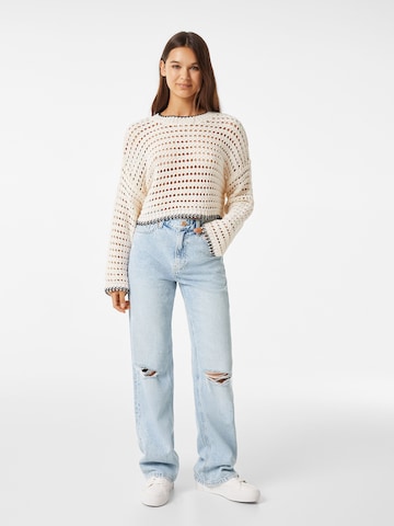 Bershka Wide leg Jeans in Blue