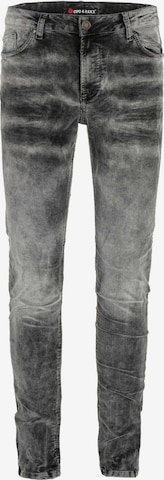 CIPO & BAXX Skinny Jeans in Zwart: voorkant