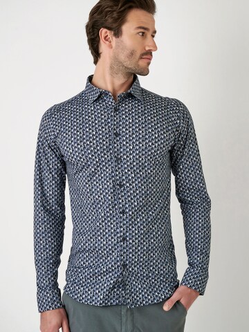 Coupe slim Chemise DESOTO en bleu : devant