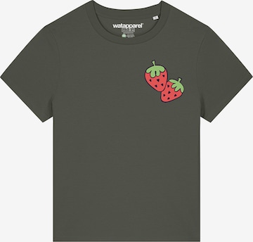 Maglietta 'Strawberry' di Watapparel in verde: frontale