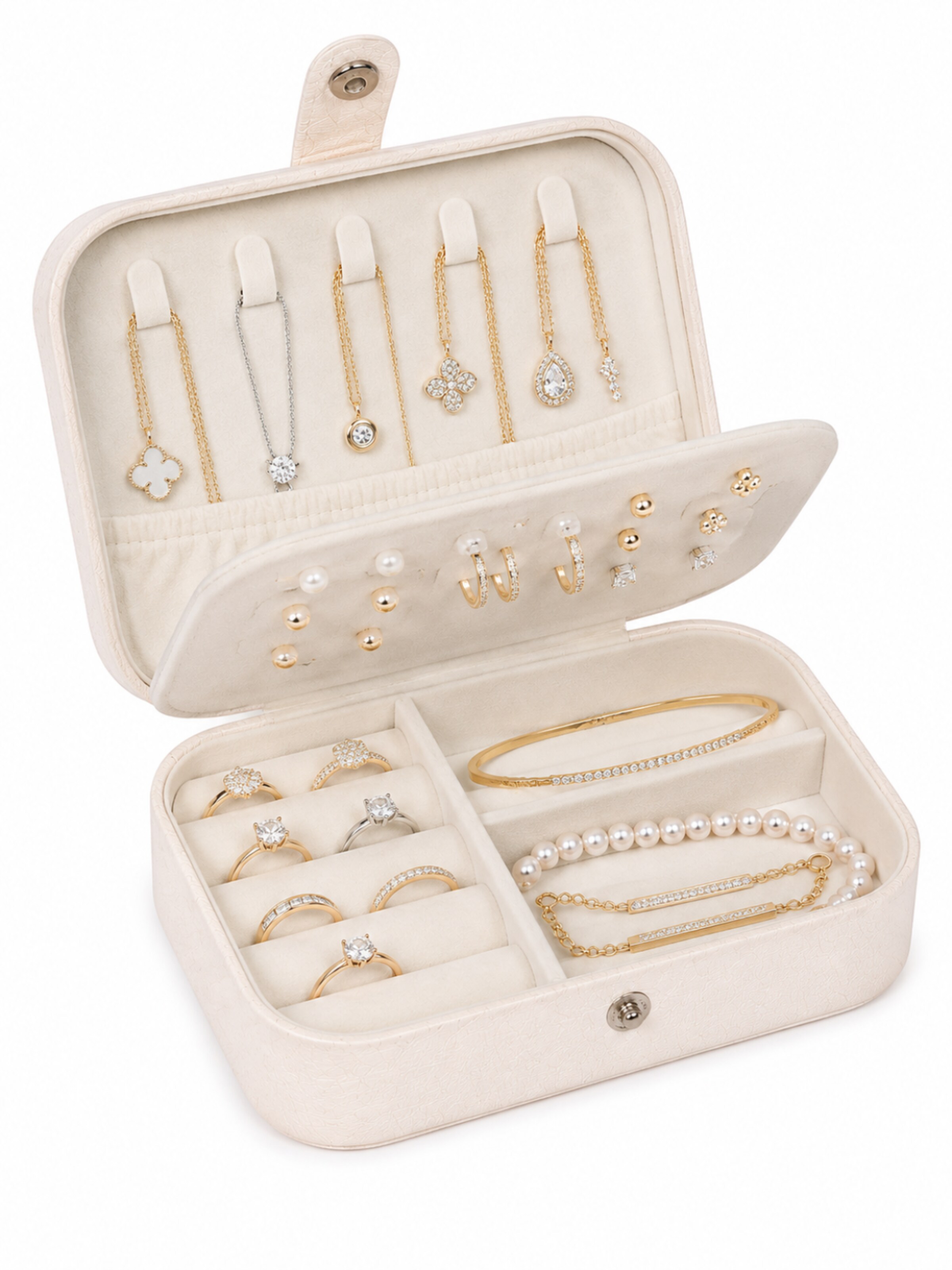 MEVYRA Jewelry Storage in White: front