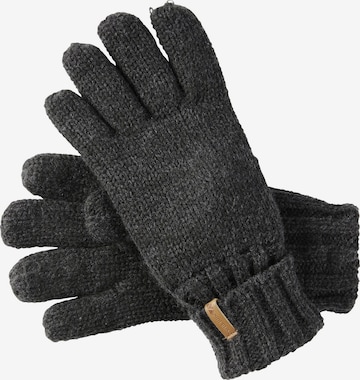Jan Vanderstorm Full Finger Gloves ' Noltti ' in Grey: front