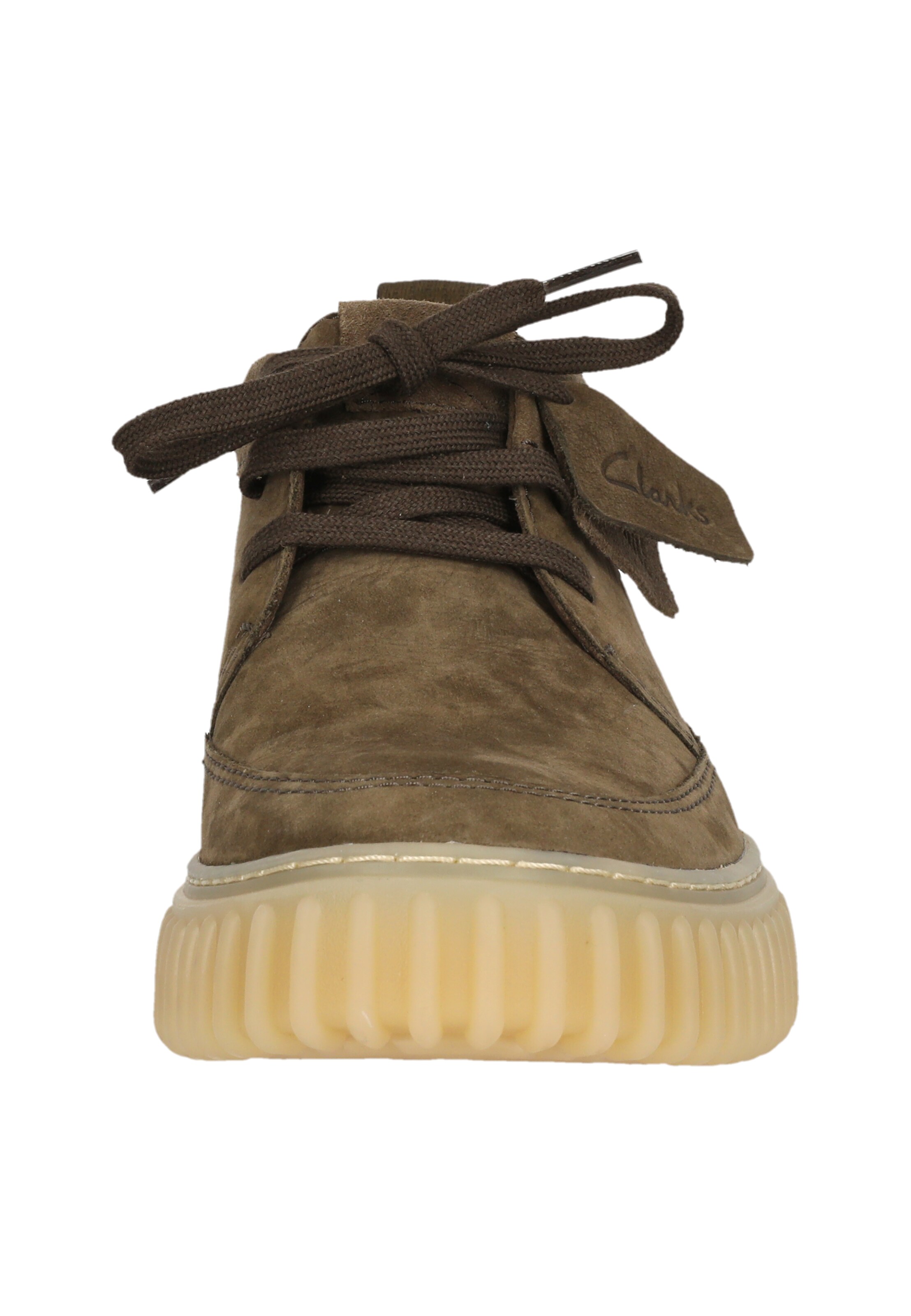 CLARKS Schnürstiefelette 'Torhill Hi' in Braun