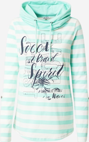 Soccx Sweatshirt 'Meerliebe III' in Groen: voorkant