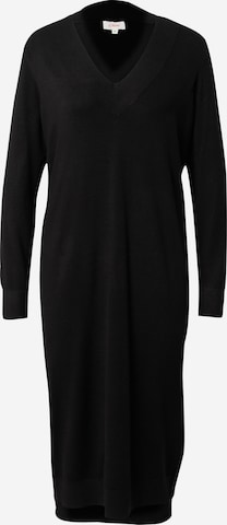 s.Oliver Πλεκτό φόρεμα σε μαύρο: μπροστά