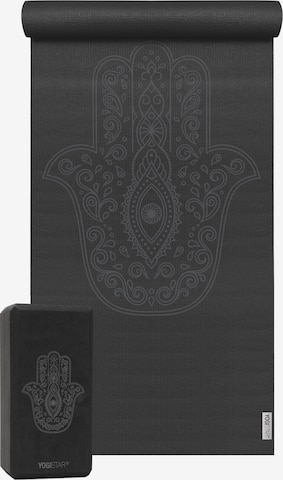 YOGISTAR.COM Yoga-Set in Schwarz: predná strana