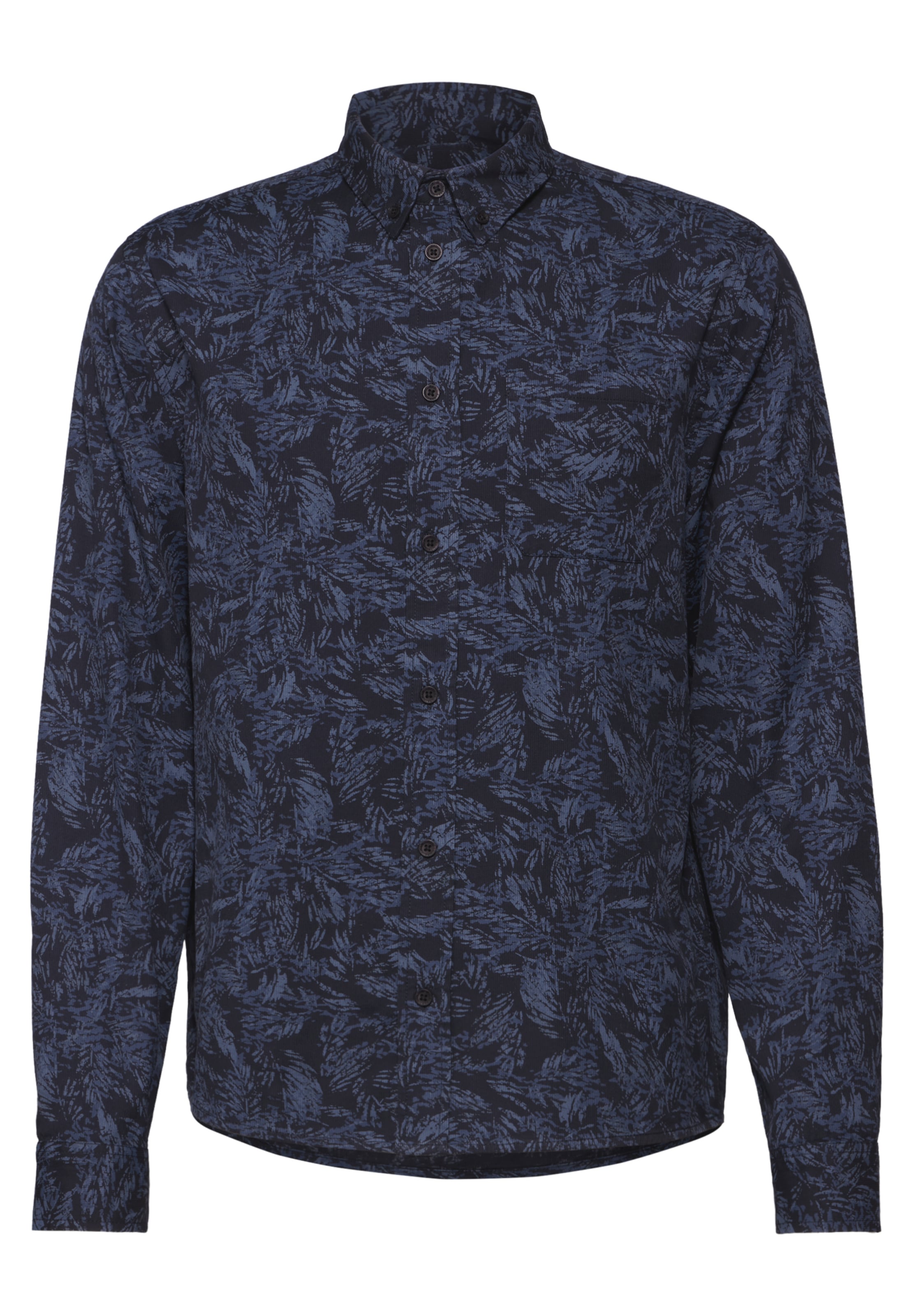 Street One MEN Regular fit Button Up Shirt in Blue: front