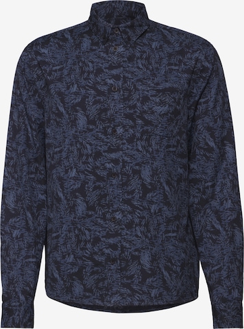 Street One MEN Regular fit Button Up Shirt in Blue: front