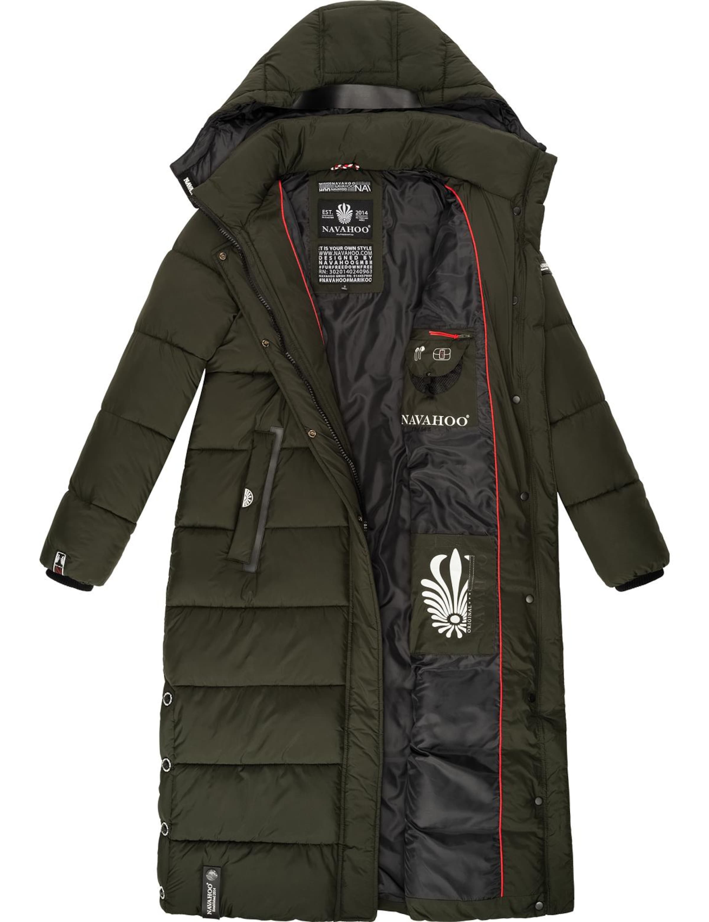 NAVAHOO Winter coat 'Isalie' in Green