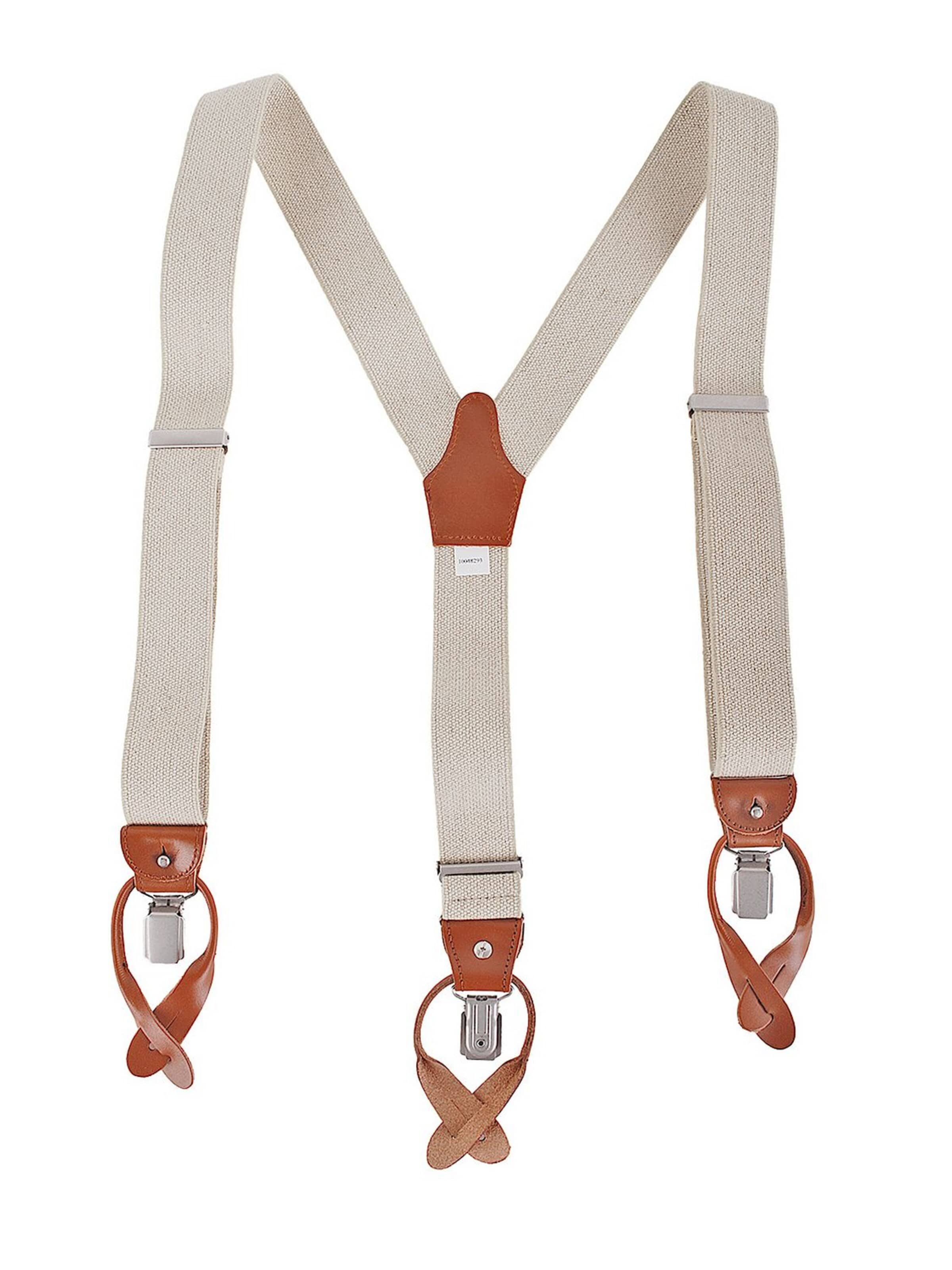Profuomo Hosenträger‌‌‌‌‌‌‌‌‌ in Beige: Vorderseite