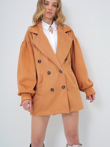 Trend Alaçatı Stili Mantel in Braun