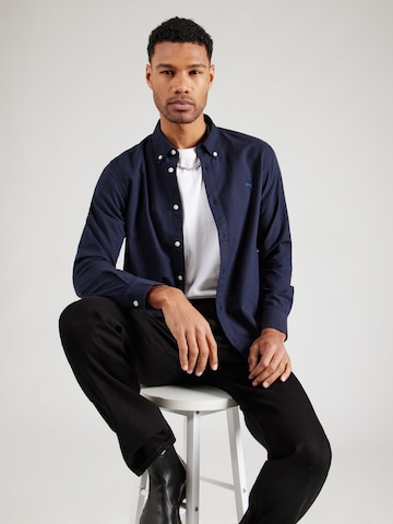 Coupe regular Chemise 'OXFORD SHIRT' WRANGLER en bleu : devant