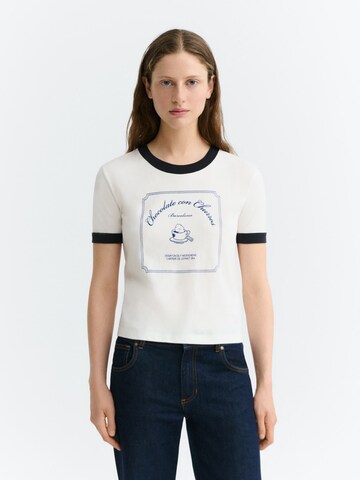 Thinking MU - Camiseta 'Zowie' en blanco: frente