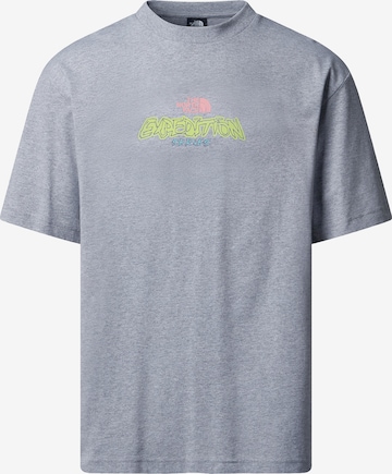 THE NORTH FACE Koszulka 'U Expedition Celebration' w kolorze szary: przód