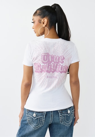 T-shirt True Religion en blanc : devant