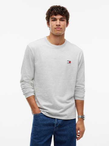 Tommy Jeans Majica | siva barva: sprednja stran