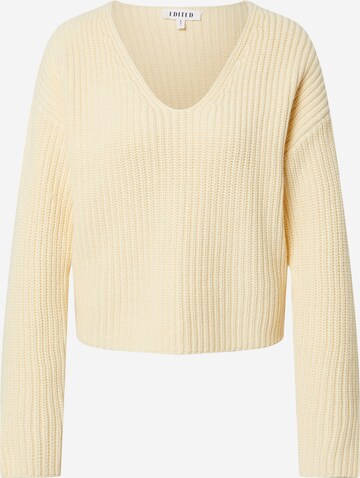 EDITED Sweater 'Daniella' in Beige: front