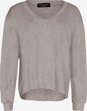 SASSYCLASSY Oversized Sweater in Grey: front