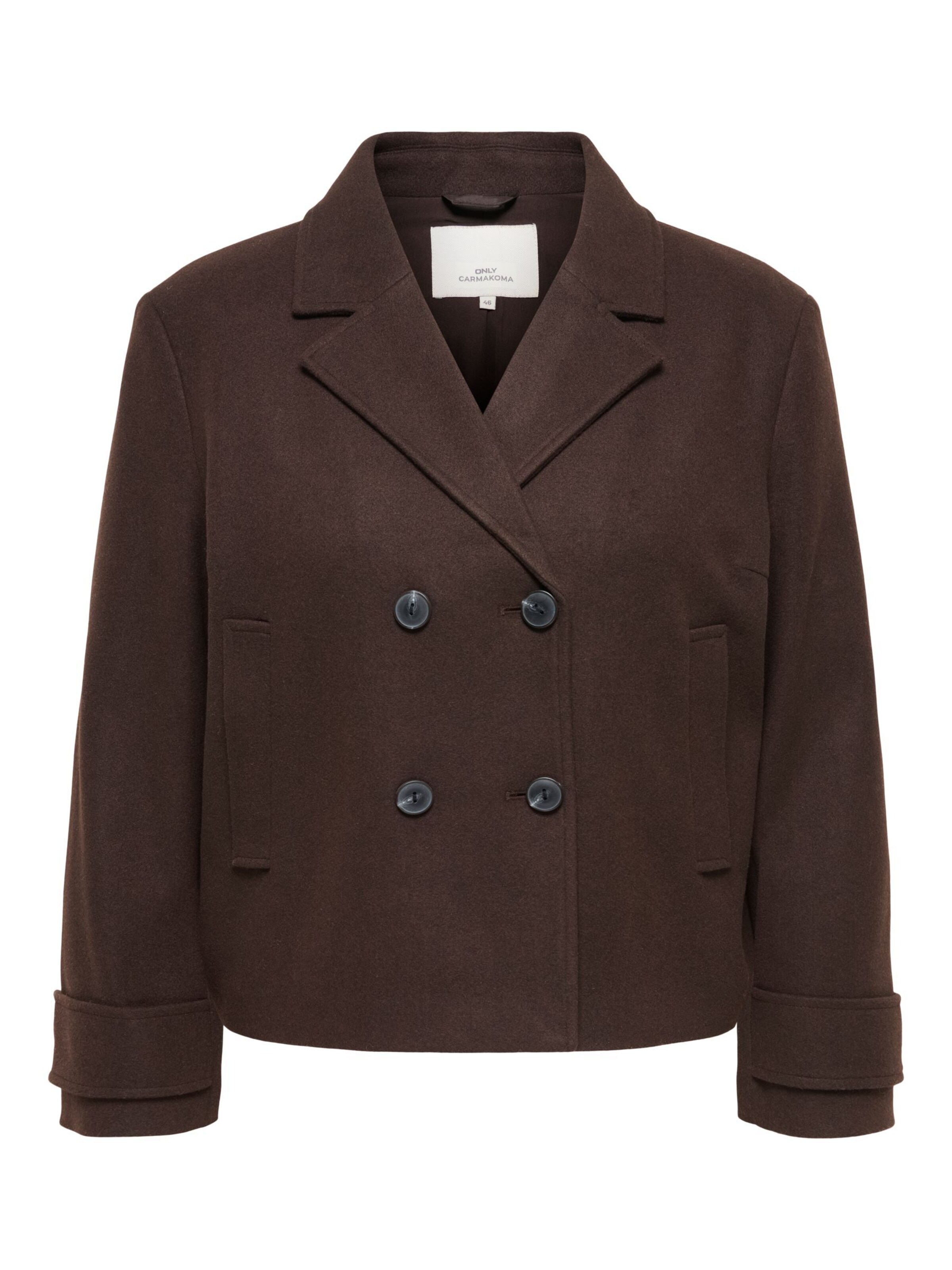 Veste mi-saison 'CARFreja' ONLY Carmakoma en marron : devant