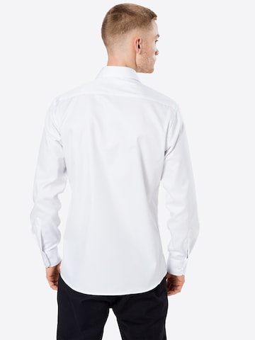 ETERNA - Ajuste regular Camisa de negocios en blanco