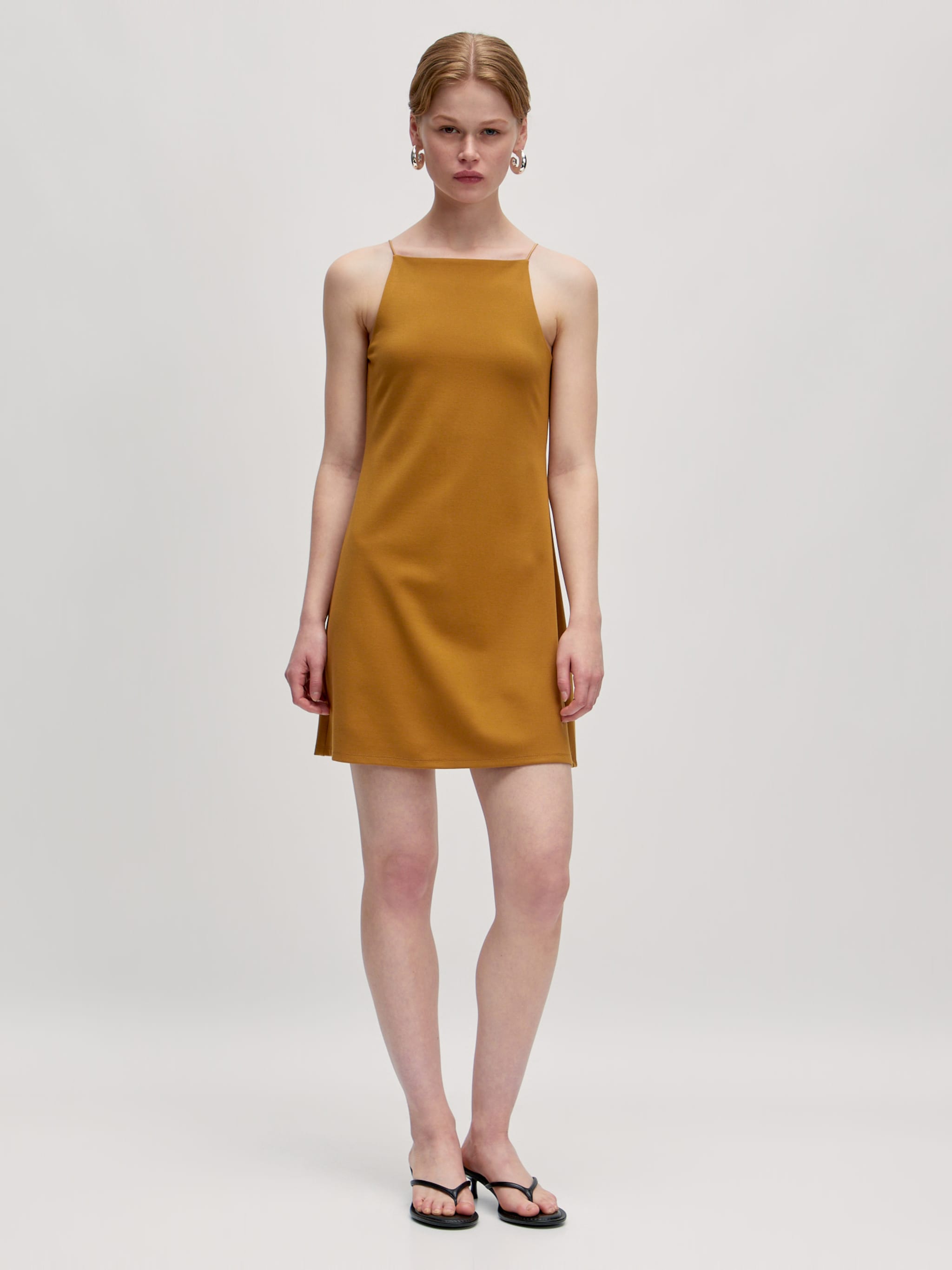 EDITED Producten Jurk 'Lotte' Bruin