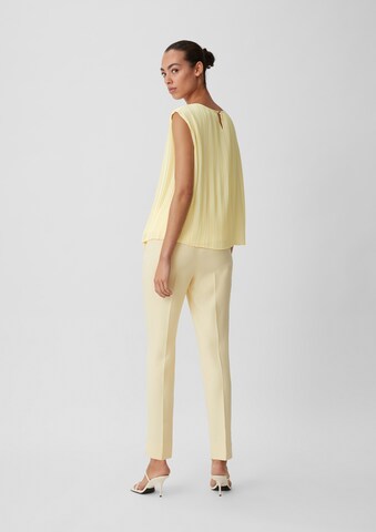 COMMA Blouse in Yellow: back