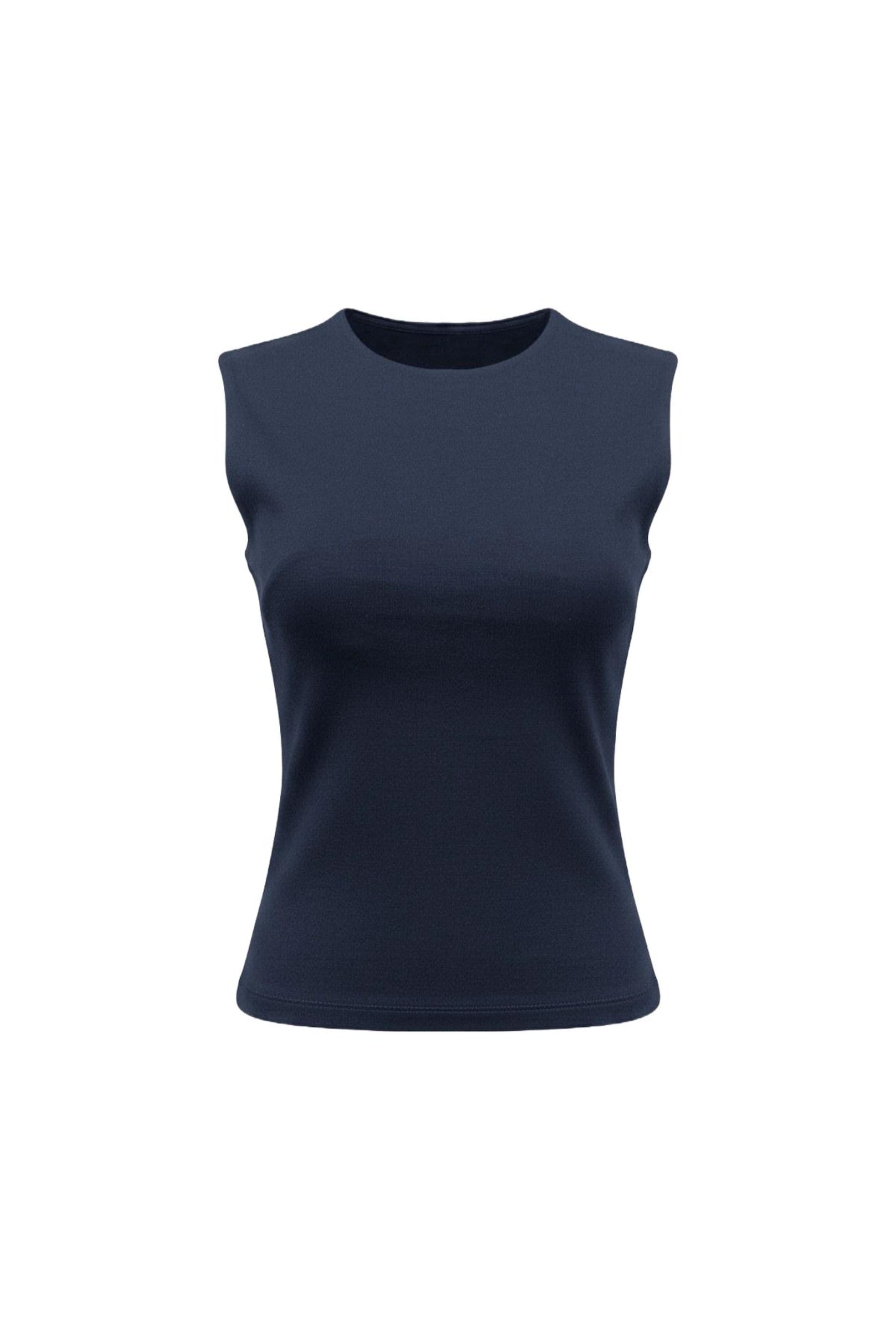 Alexa Dash Bluse in Blau: Vorderseite
