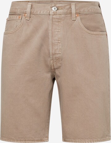 Jean '501 Original Shorts' LEVI'S ® en marron : devant