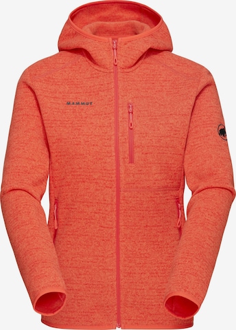 MAMMUT Athletic Fleece Jacket in Orange: front
